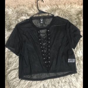 Sheer crop top